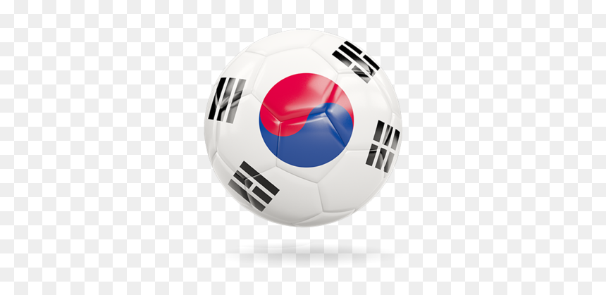 Glossy Soccer Ball - Soccer Ball Flag Of Korea, HD Png Download - soccer icon png
