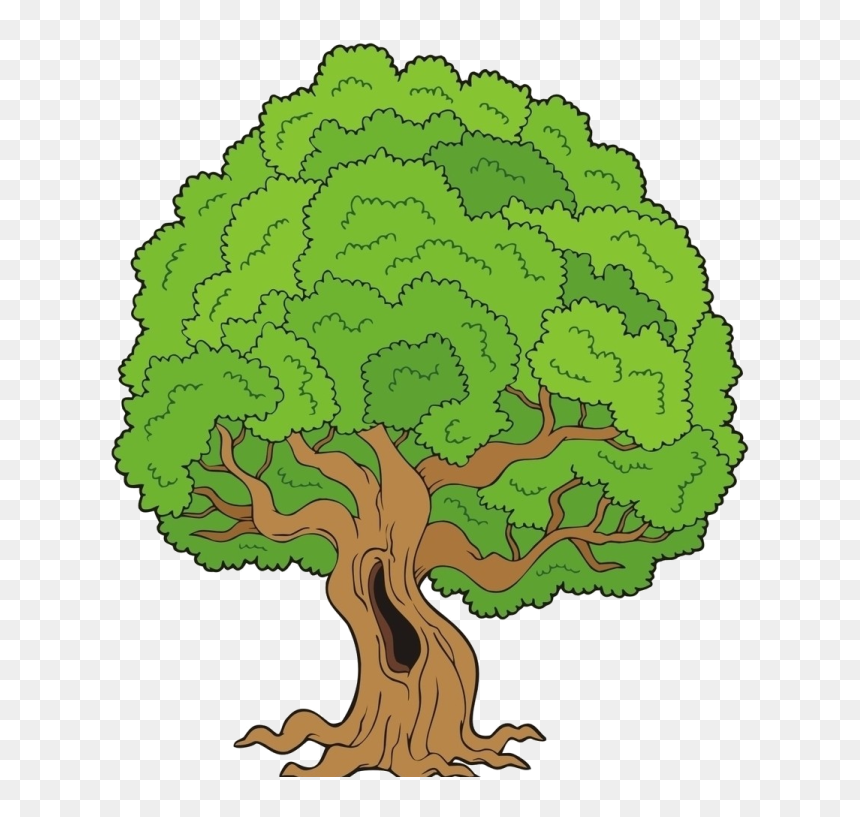 Gifs De Árvores, Imagens De Árvores Png Fundo Transparente - Big Tree Cartoon, Png Download - fundo transparente png