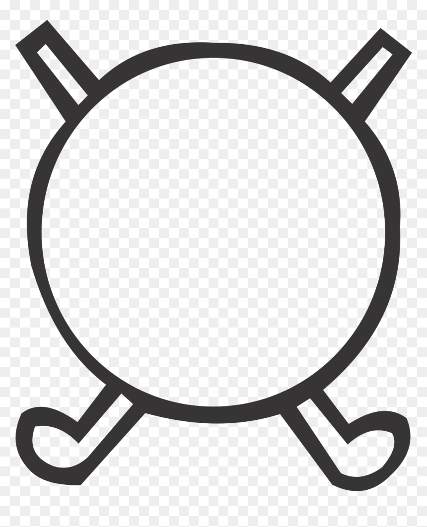 X-clubs With Ball - Maltese Cross Svg, HD Png Download - grass patch png