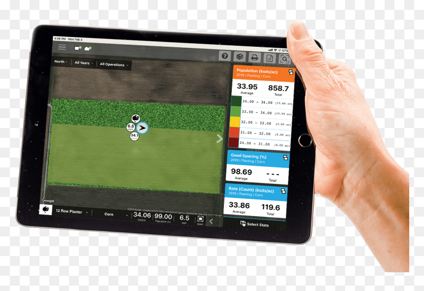 Tablet Computer, HD Png Download - ipad hand png