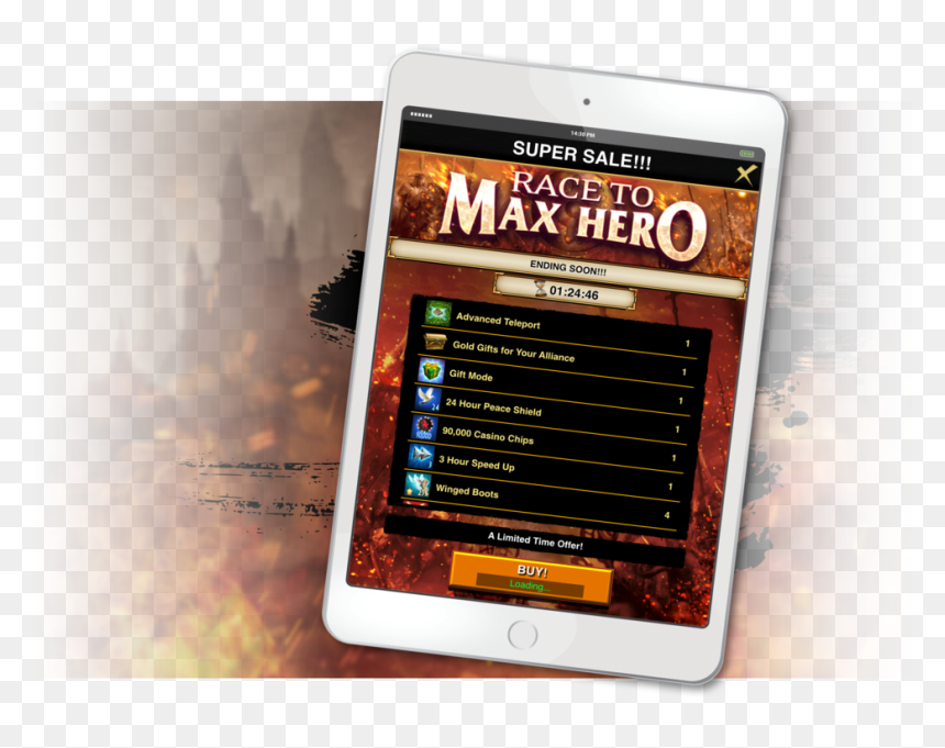 Ipad One Hand Gow Wide - Smartphone, HD Png Download - ipad hand png