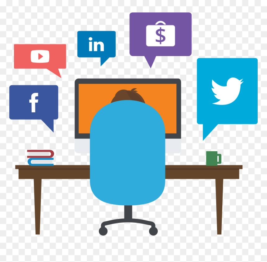 Fighting For Your Attention - Social Media Illustration Png, Transparent Png - illustration png