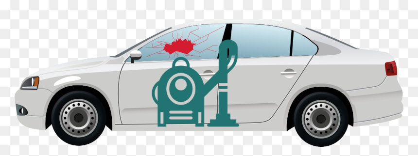 Protección Zona Cristal Lateral - Carros De Perfil Png, Transparent Png - vidrio roto png