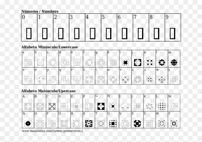 Font Details Formas Geometricas - Font, HD Png Download - figuras geometricas png