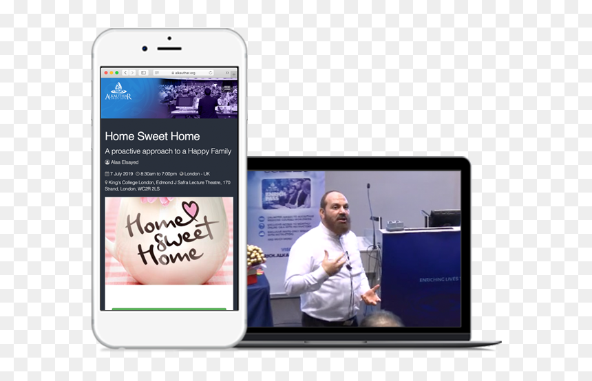 Hsh Course Displayed On Iphone And Laptop - Iphone, HD Png Download - home sweet home png