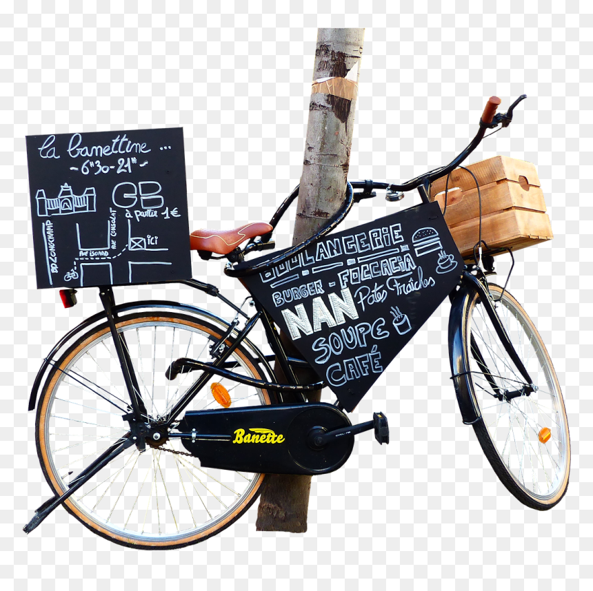 Hybrid Bicycle, HD Png Download - city street png