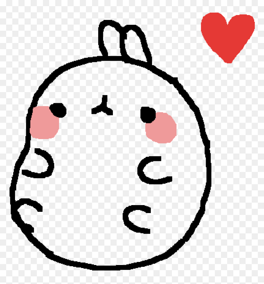 Kawaii Transparent Background Bunny Molang, HD Png Download - kawaii bunny png