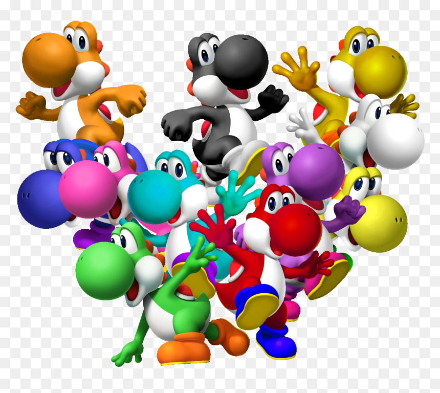 3 - Super Mario Yoshis, HD Png Download - yoshi egg png