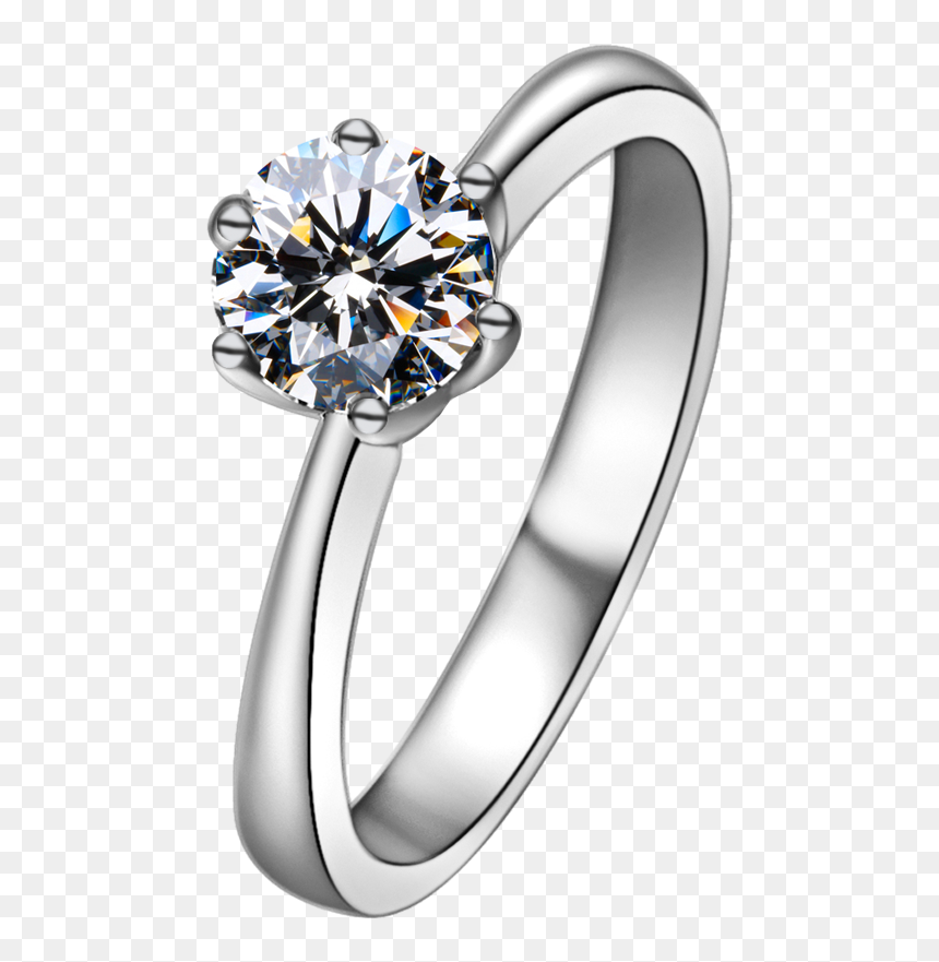 Fire Color Diamond Ring Simulation Diamond 35 Minutes - Pre-engagement Ring, HD Png Download - couple rings png