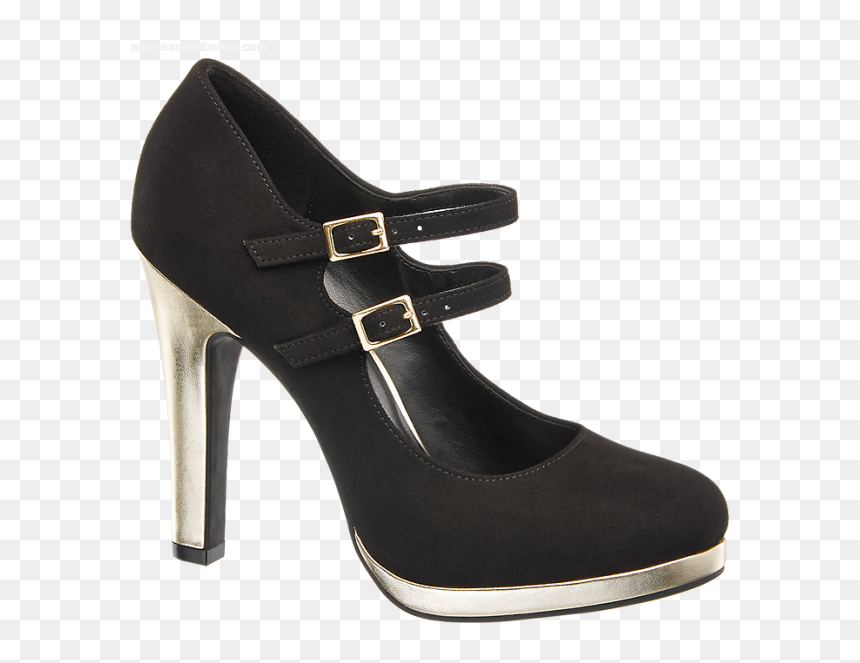 Png Chica Zapatos Chica Png Negro Negro Zapatos Chica - Basic Pump, Transparent Png - zapatos png
