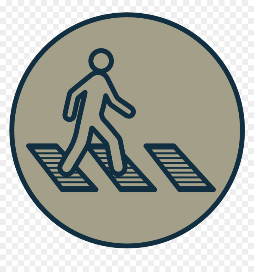 Find More Strategies To Slow Cars And Create A Pedestrian-friendly - Pedestrian Friendly Logo, HD Png Download - pedestrian png