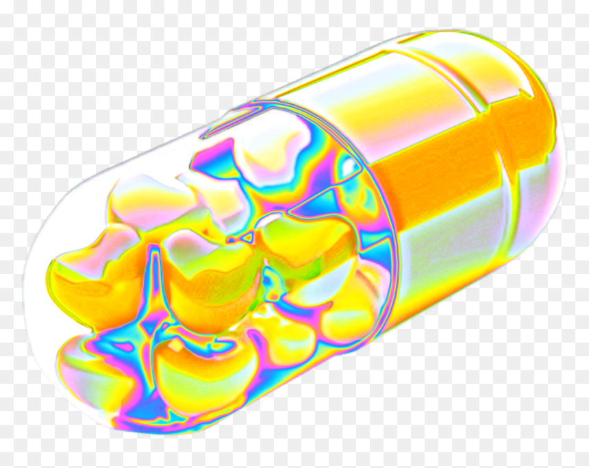 Holographic Pills Transparent, HD Png Download - molly pills png