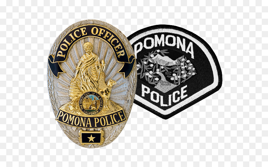 Pomona Police Department Patch, HD Png Download - generic police badge png