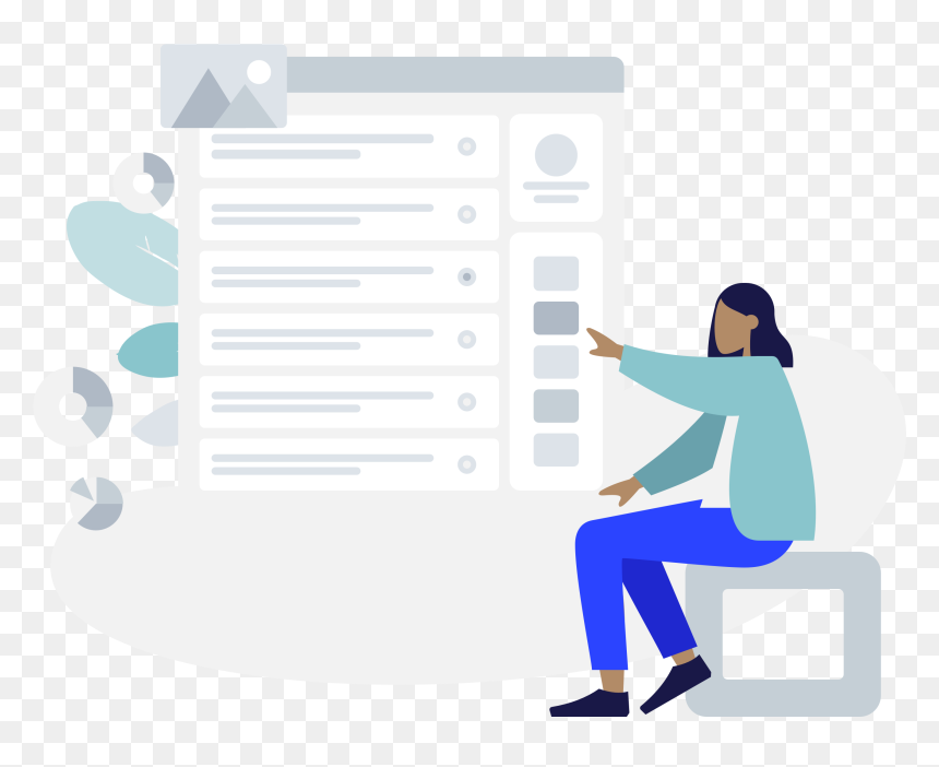 Sitting, HD Png Download - illustration png
