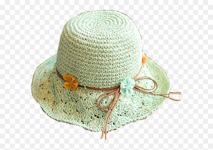 Nuevo Estilo Mar Playa Sombrero De Vaquero De Paja - Crochet, HD Png Download - sombrero vaquero png