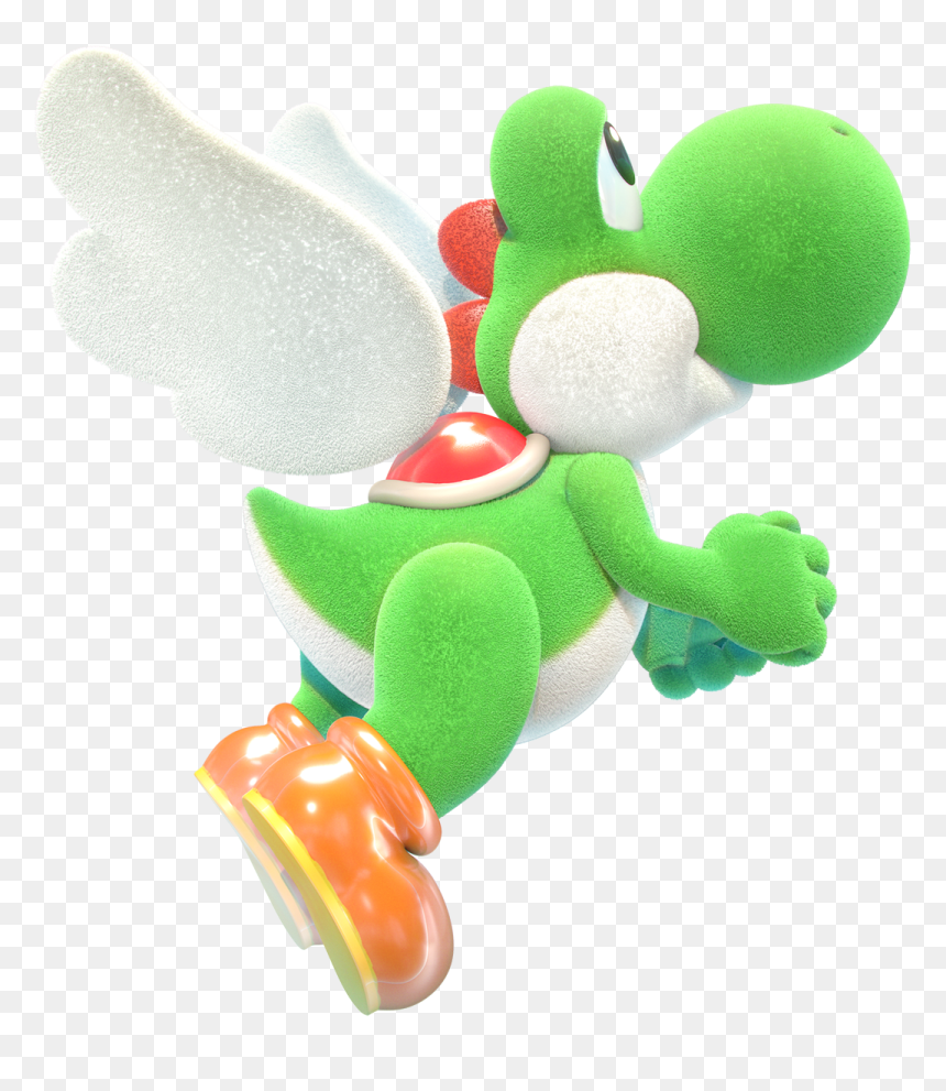 Yoshi's Crafted World Yoshi Doll, HD Png Download - yoshi egg png