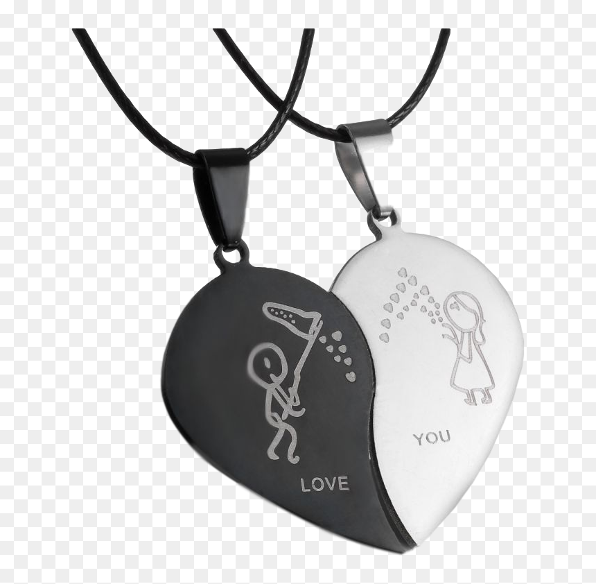 Heart Pendant For Couple, HD Png Download - corazon roto png