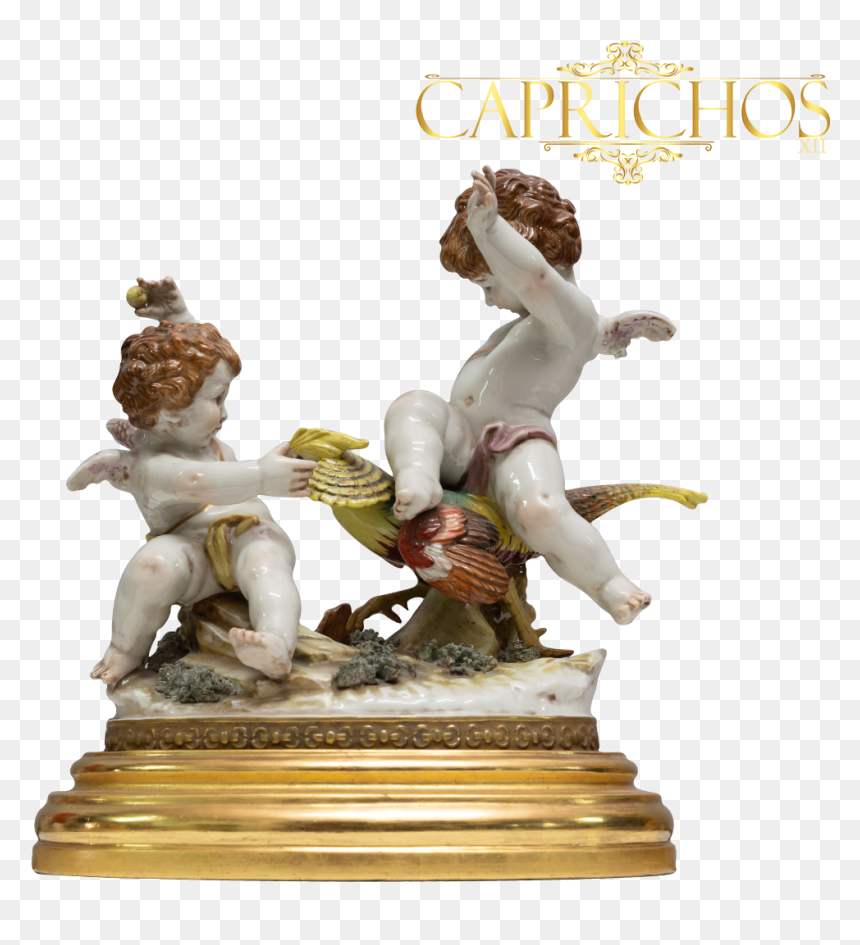 Angelitos De Porcelana Firmada , Png Download - Figurine, Transparent Png - angelitos png