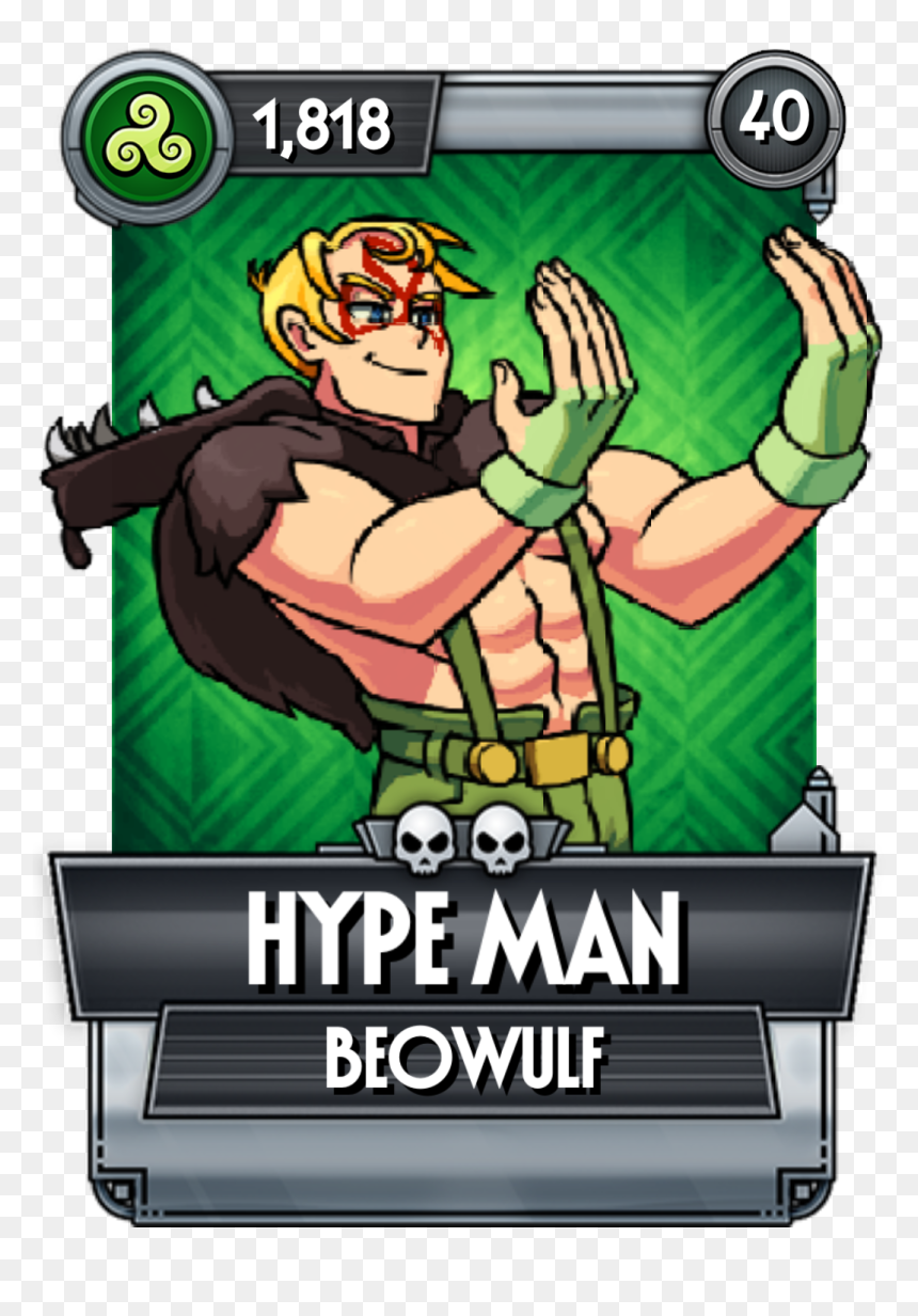 Skullgirls Beowulf Hype Man, HD Png Download - hype png