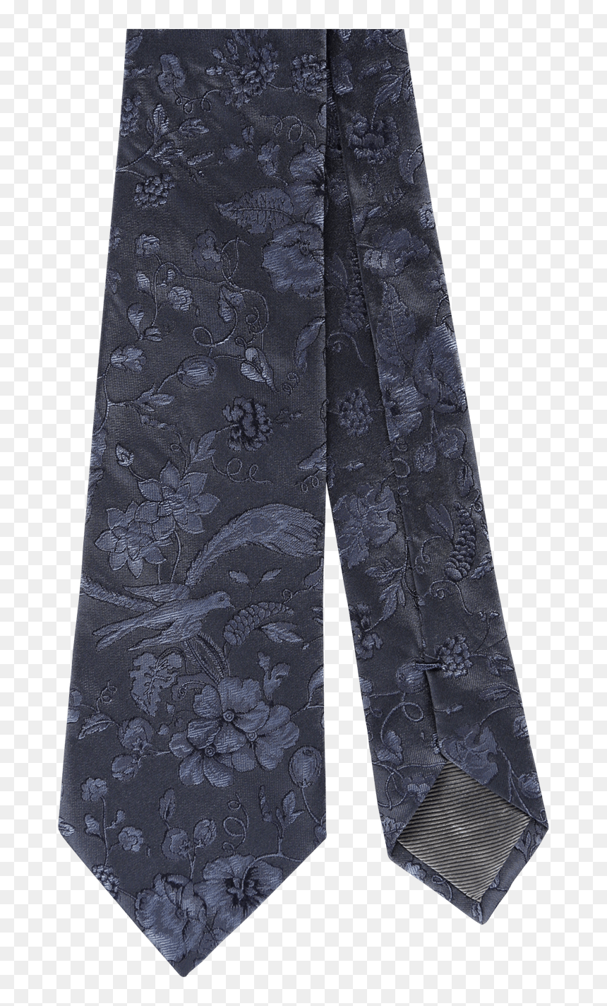Grey Floral-print Silk Tie Ss19 Collection, Pal Zileri - Pattern, HD Png Download - floral print png