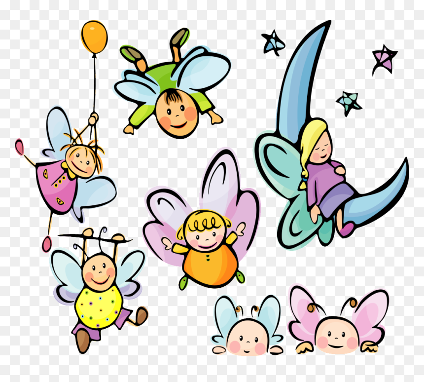 Chicas Aqui Les Dejo Estas Imagenes De Unos Angelitos - Cartoon Cute Angels, HD Png Download - angelitos png
