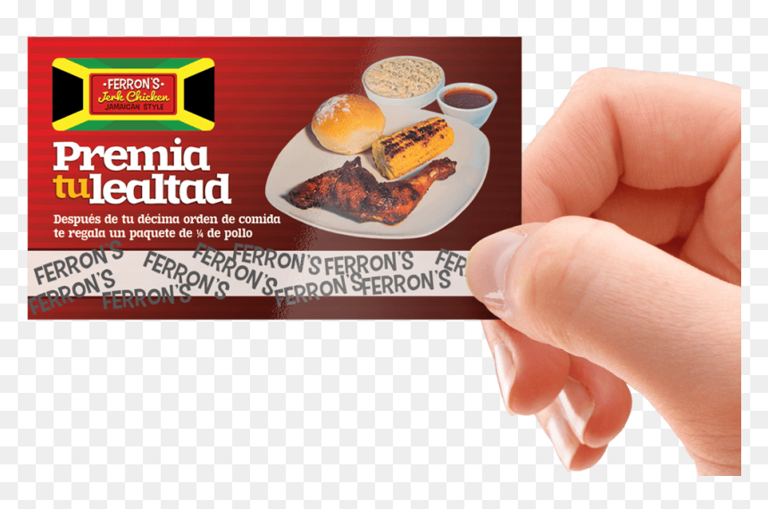 Ferron"s Tarjeta De Lealtad - Food, HD Png Download - jerk chicken png