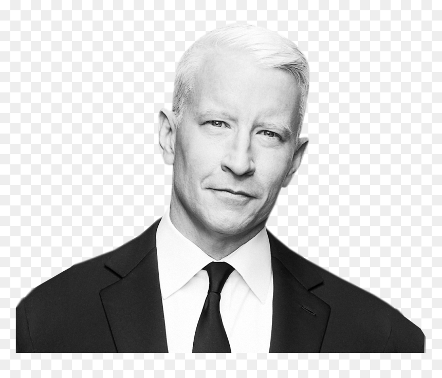 Anderson Cooper - Anderson Cooper Black And White, HD Png Download - kellyanne conway png