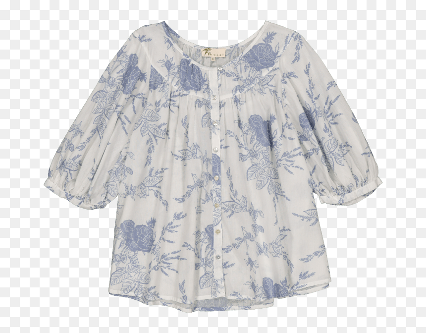 Blouse, HD Png Download - floral print png