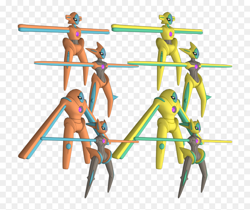 Deoxys 3d Model, HD Png Download - 3d model png