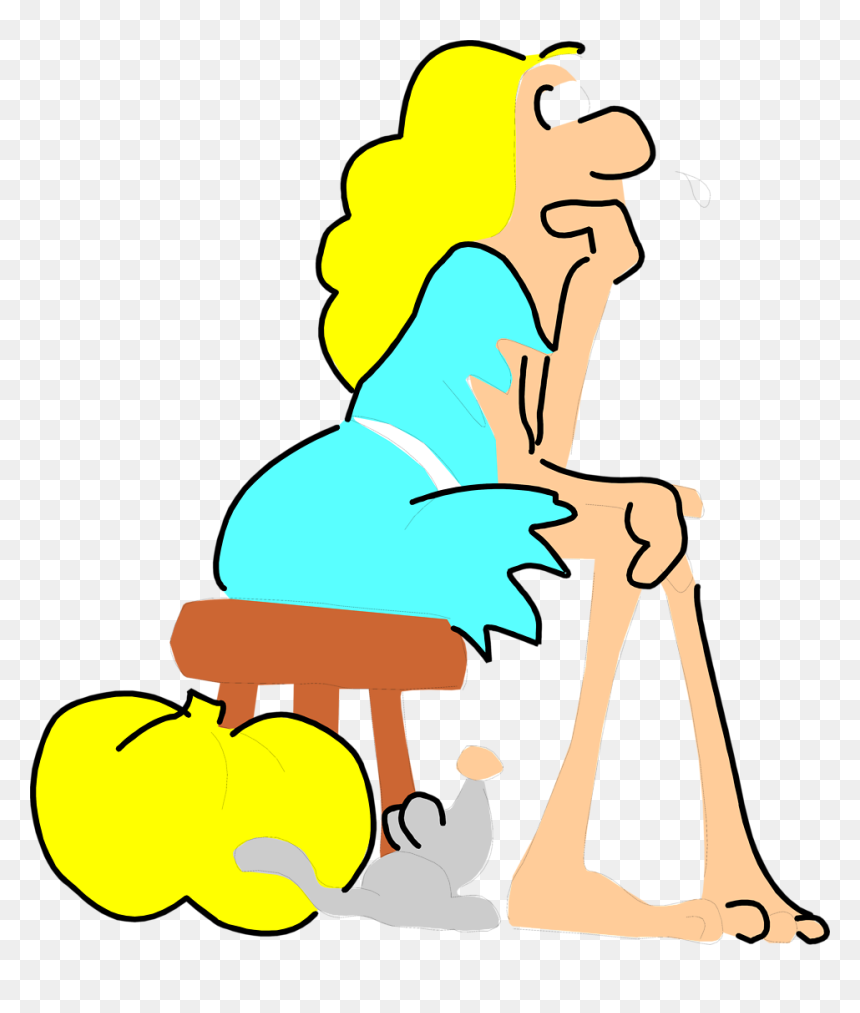 Woman Free Stock Photo - Cartoon Woman Stock Images Free, HD Png Download - nervous png