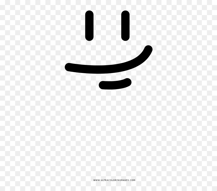 Smirk Coloring Page - Illustration, HD Png Download - sonrisa png