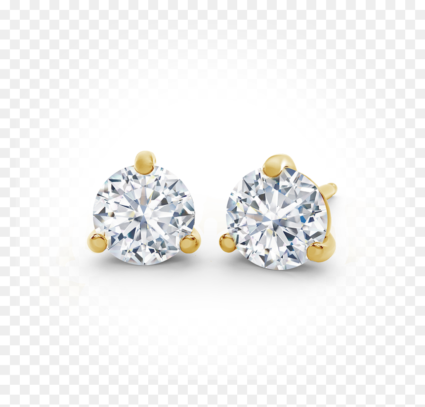 Transparent Diamond Stud Png - Earrings, Png Download - stud png
