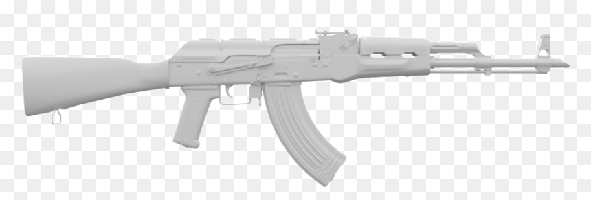 Based On Tim Bergholtz Tutorial - Ak 47 Tactical, HD Png Download - 3d model png