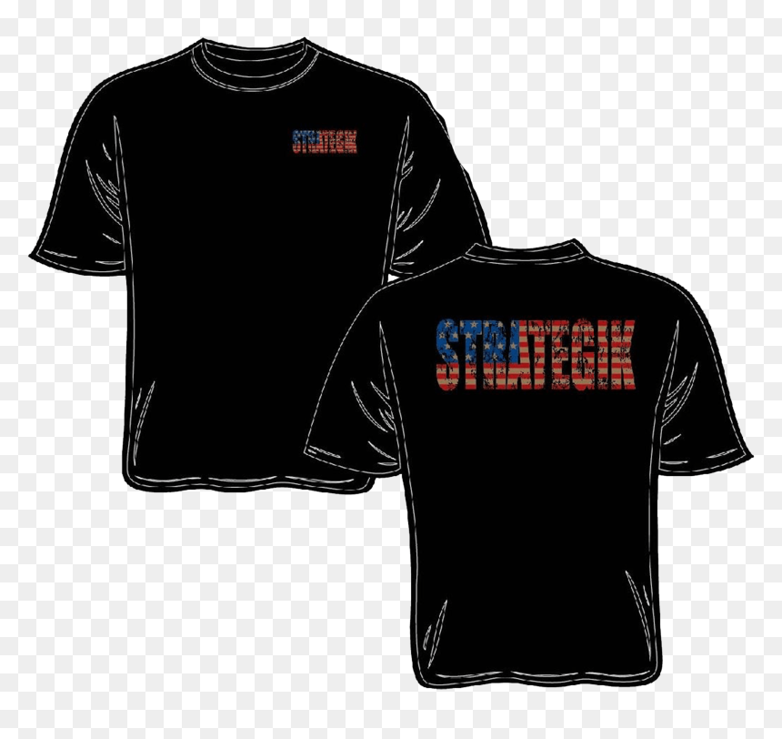 Men"s Black Strategik Murica - Active Shirt, HD Png Download - murica png
