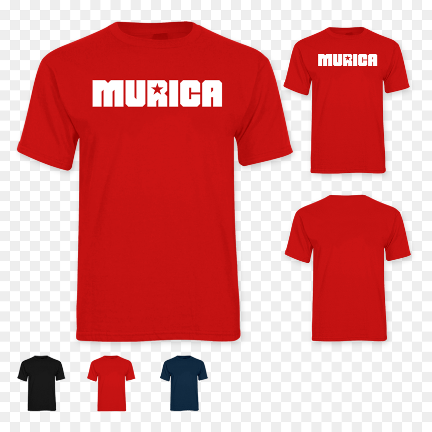 4th July Murica Tee - Active Shirt, HD Png Download - murica png
