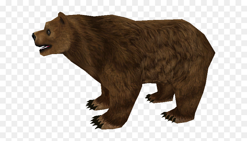 Download Zip Archive - Zoo Tycoon 2 Bear, HD Png Download - grizzly png