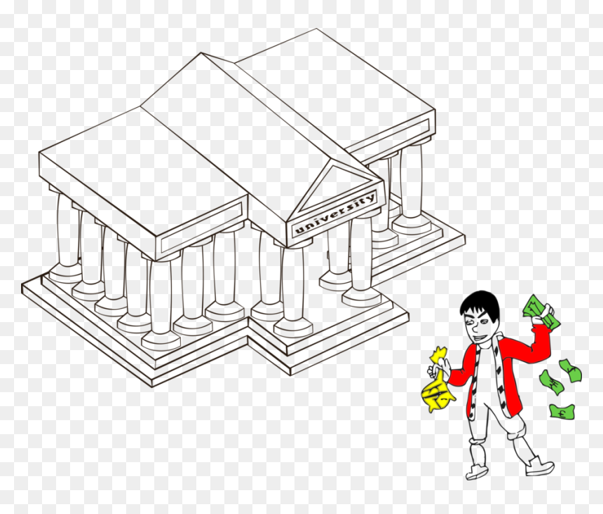 Line Art,art,house - University Clip Art, HD Png Download - school house png