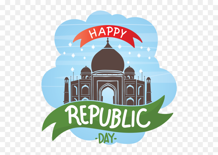 Transparent India Republic Day Landmark Logo Font For - Republic Day In Advance, HD Png Download - landmark png
