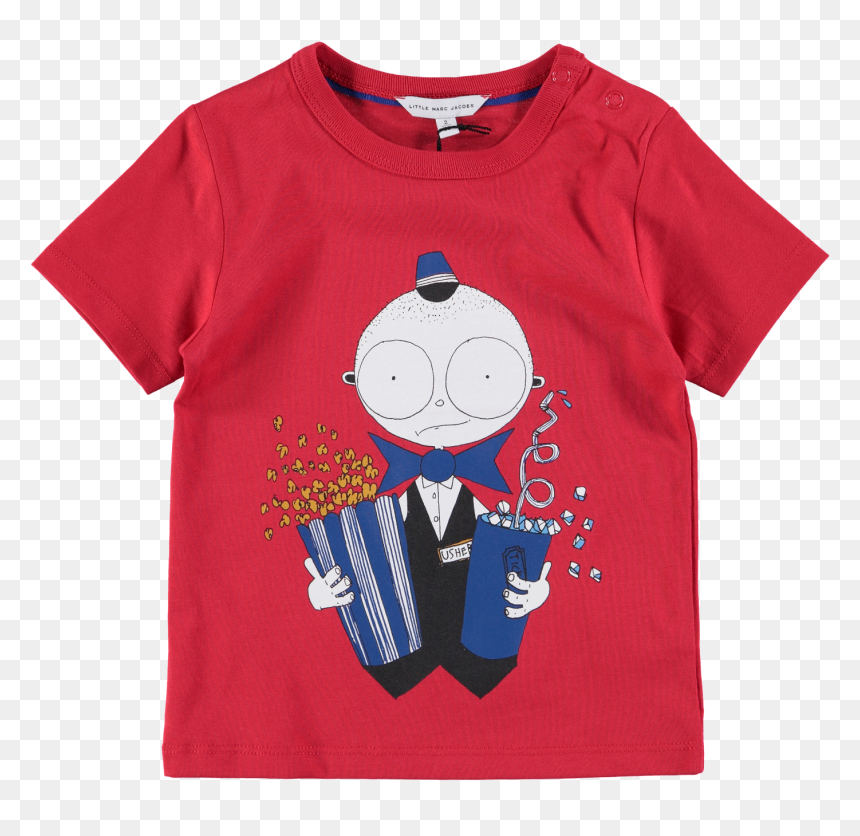 Picture Of Babies Cinema Usher T-shirt Red , Png Download - Cartoon, Transparent Png - usher png