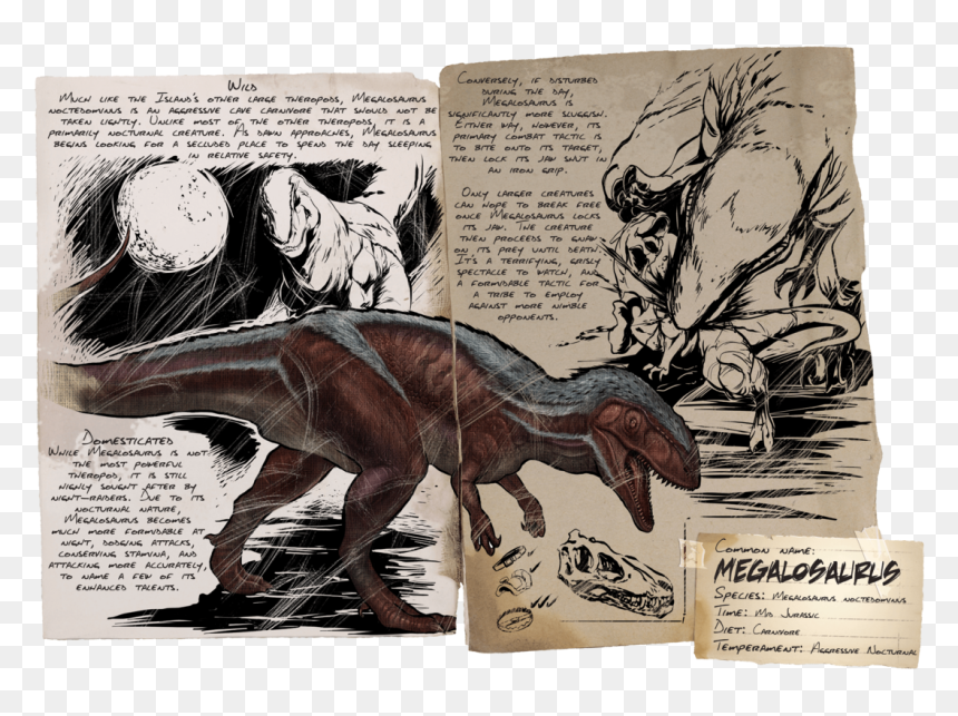 Megalosaurus Ark, HD Png Download - ark survival png