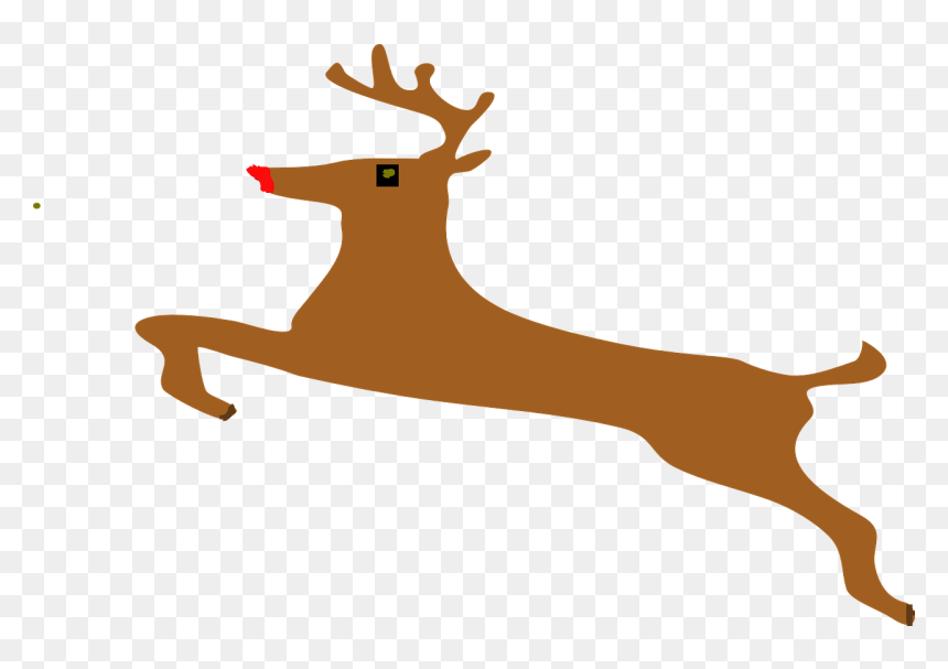 Stag Clipart Animal - Rudolph Clipart, HD Png Download - stag png