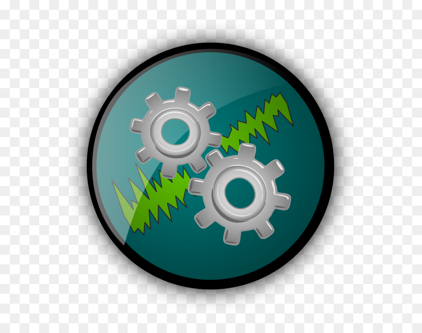 Gear Logo W Jagged Lines Svg Clip Arts - Gear, HD Png Download - jagged line png