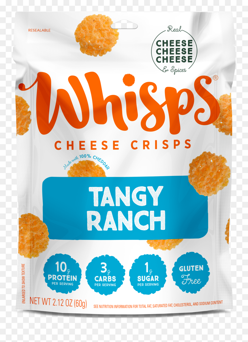 Whisps Tangy Ranch Cheese Crisps Bag - Snack, HD Png Download - ranch png