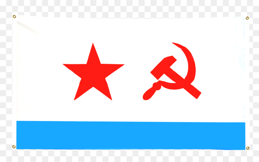 Ussr Soviet Navy Flag For Balcony - Flag, HD Png Download - ussr flag png
