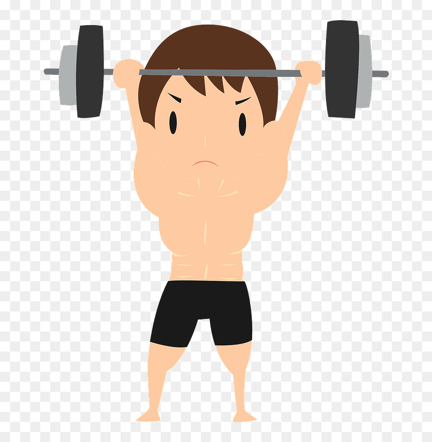 Weightlifting Sports Man Clipart - Biceps Curl, HD Png Download - weight lifting png