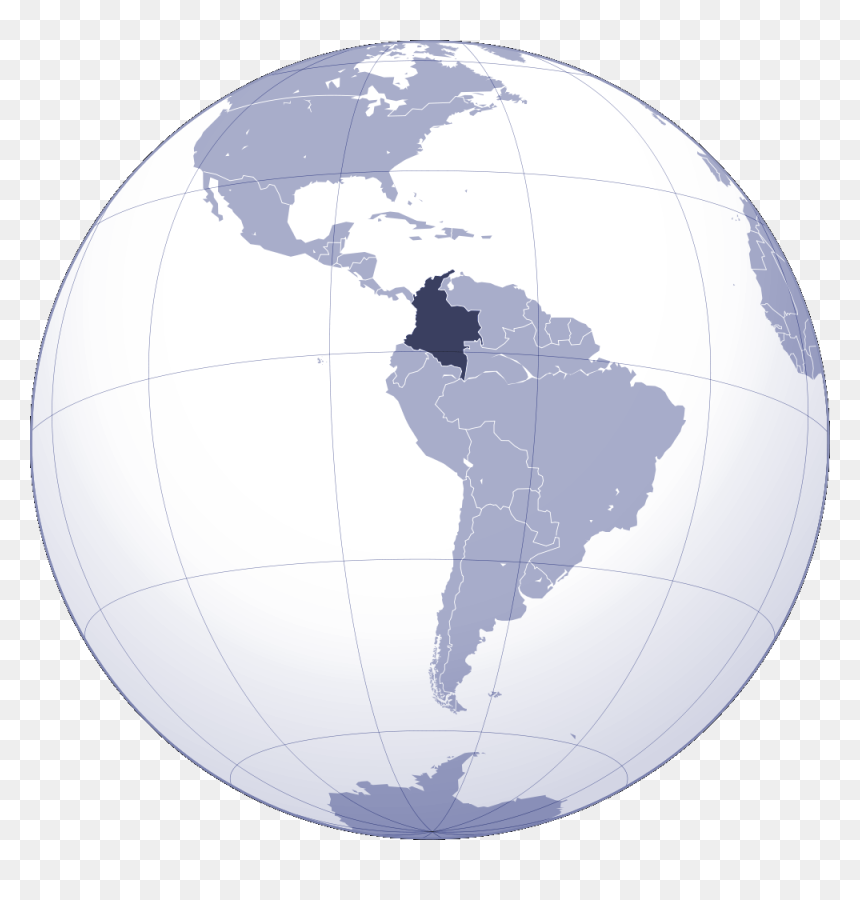 Where Is Colombia Located Large Map - Latin American Parliament, HD Png Download - colombia map png