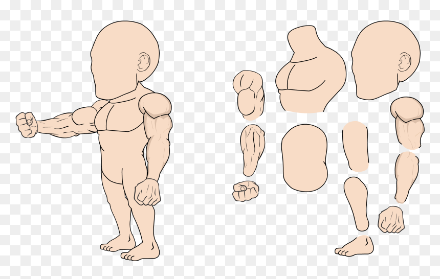 2d Character 3 4 View, HD Png Download - 2d character png
