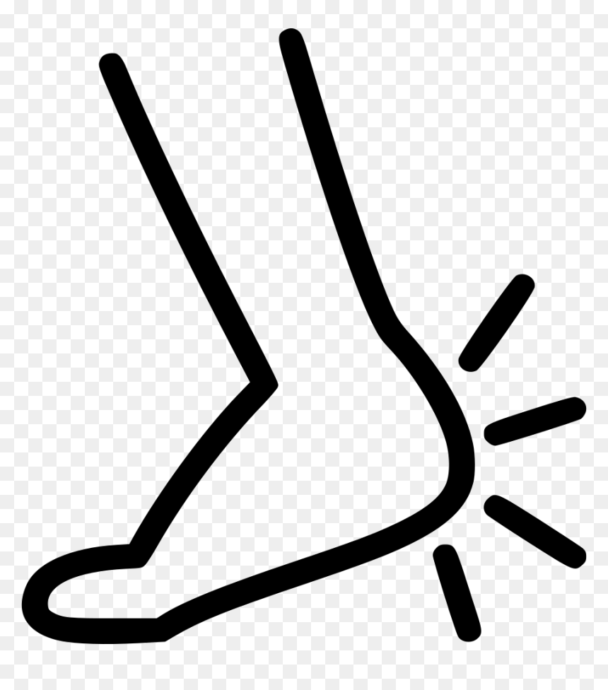 Hurt - Heel Clipart Black And White, HD Png Download - hurt png