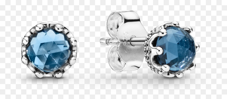 Pandora - Title - Tag - Pandora Blue Earrings, HD Png Download - stud png