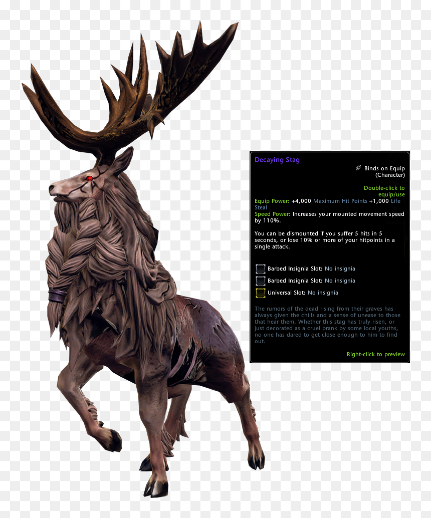 Buy Neverwinter Ps4 - Decaying Stag Neverwinter, HD Png Download - stag png